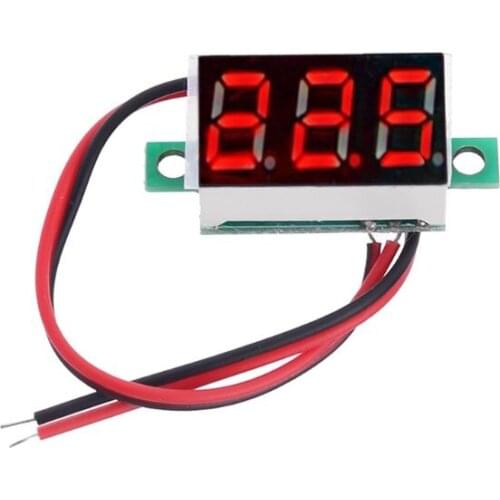 0.36\" Digital Voltmeter DC 4.5-30V 2 Wires Red LED Display Panel Voltage Meter