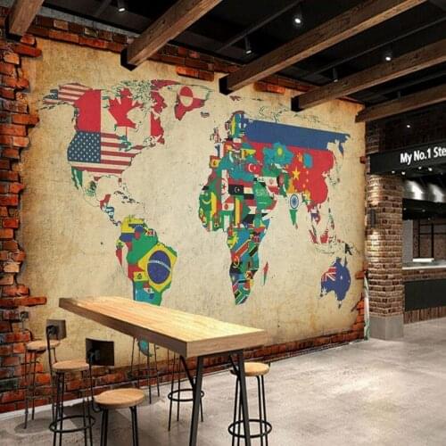 Dropshipping Fat Man 3d Wallpaper World Map Wall Papers Home Decor Living Room Bedroom Mural Wallpaper Papel De Pared