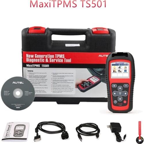 AUTEL MaxiTPMS TS501 Tire Pressure Tool TPMS Sensor Diagnostic OBD 2 Diagnose, Read/ clear TPMS DTCs, Sensor Activation, Program