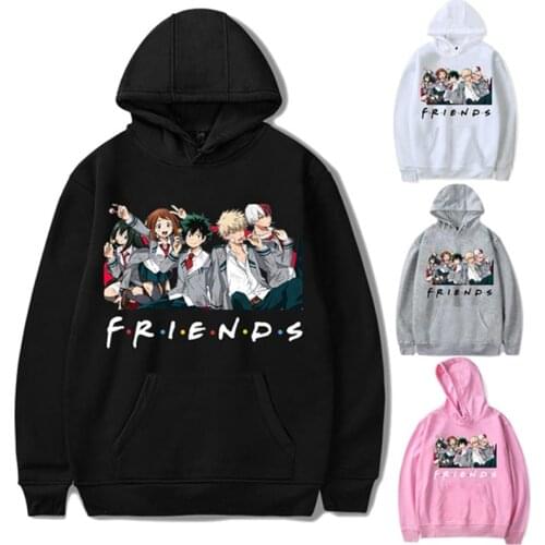 2021 Men Women Kids Friends Sweatshirts Anime My Heros Academia Hoodies Friends Polerone Bluza Damska Boku No Hero Academia Tops