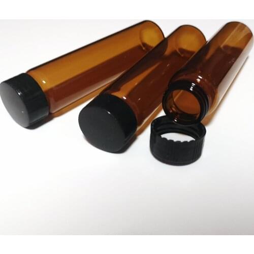 12Pcs 27x108mm 50ml Storage Sample Containers Vials Glass Reagent Bottles with Plastic Screw Cap For Laboratory Chemistry Use