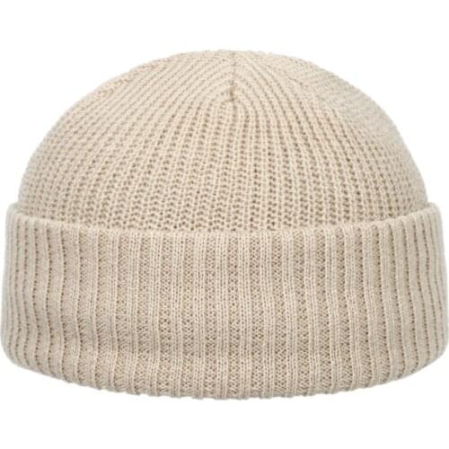 Short knitted winter beanie streetwear casual hip hop men hat outdoor sports kpop melon cap autumn warm women skullcap dropship