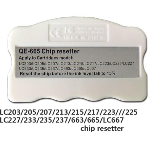 LC203 LC213 LC205 LC207 LC209 LC235 LC237 LC239 Chip Resetter for Brother MFC J2320/J2720/J4320DW/J4420DW with High Quality