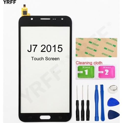 Mobile Phone Screen Panel For Samsung Galaxy J7 2015 J700 Touch Screen Digitizer Sensor Touch Glass Lens Panel Assembly Parts
