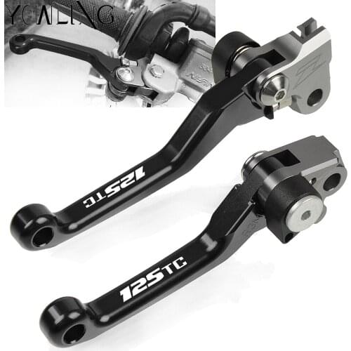 Motorbike CNC Dirt Bike Custom Made Folding handle Brake Clutch Lever For HUSQVARNA TC125 125TC 2014 2015 2016 2017 2018