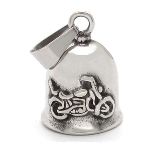 Mens High Quality Metal Small Exquisite Bells Cool Locomotive Sliding Pendant Necklace