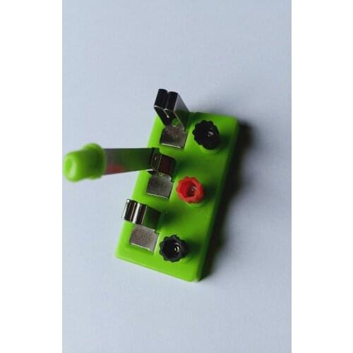 Single-knife double-throw switch primary school science experiment junior high school physics experiment box accessories