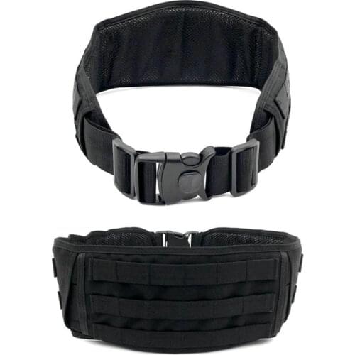 Tactical Belt Airsoft Military Molle Battle Belt Men Army Outdoor Combat Hunting Soft Padded Waist Belt Protective Equipment