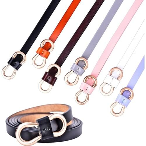 Fashion Designer Belt Genuine Leather Belts For Women Waist Long Thin Cinturon Mujer Easy Knot Dress Waistband Corset Cintos