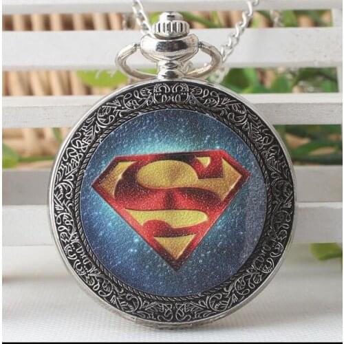 Silver enamel antique quartz Modern hours students Men and women Steam punk necklace pocket watches gift