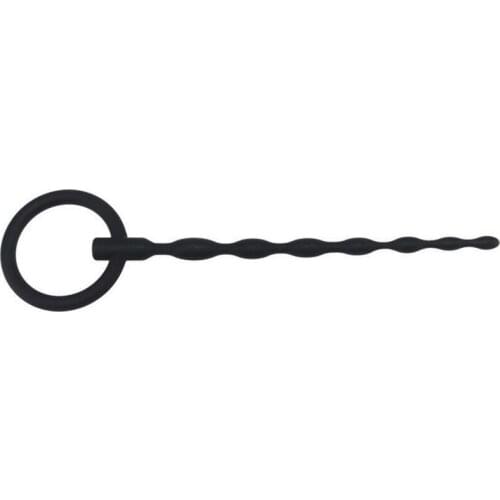 130*5mm Silicone Urethral Plug Long Penis Extender Plug with Beads Urethral Sounds Fetish Sex Toy for Men Male Sounding Tool