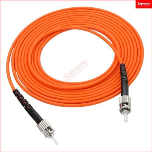ST/UPC-ST/UPC Simplex,Diameter3.0mm 62.5/125 OM1 Multimode Fiber Optic Patch Cord,Length 1M 2M 3M 5M 10M or Accept customization