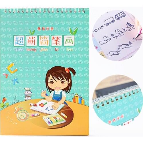 New Painting Copybook Hand Writing Groove Training Notebook Educational Toys For Children Games Practice Copy Book For Kids Toys