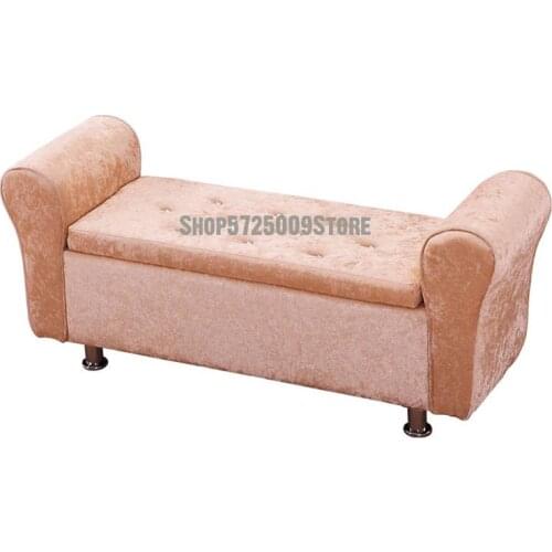 Solid Wood Cloth Art Shoes Changing Test Shoes Storing Stool Bed Tail Stool Clothing Store Sofa Stool European Style Storage Sto
