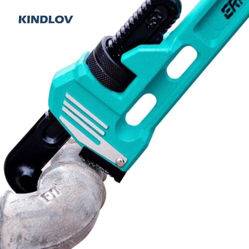 KINDLOV 8/10/12/14 Inch Universal Pipe Wrench Set Carbon Steel Precision Worm Multi-function Adjustable Spanner Repair Hand Tool