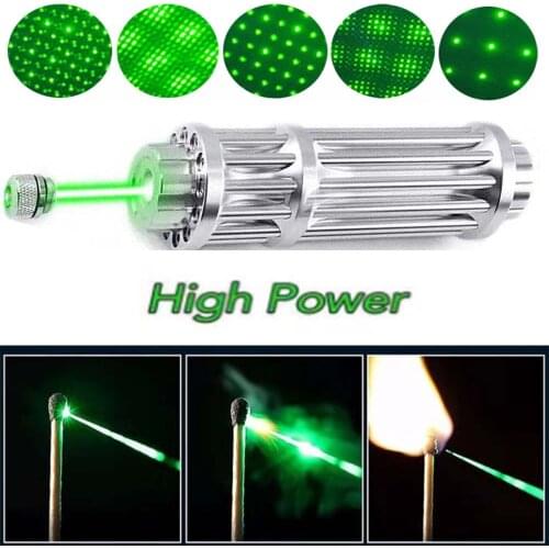 High Power torch Focusable high power Green Laser pointer 10000m 5MW Adjustable Laser Focus Lazer Pen Combination