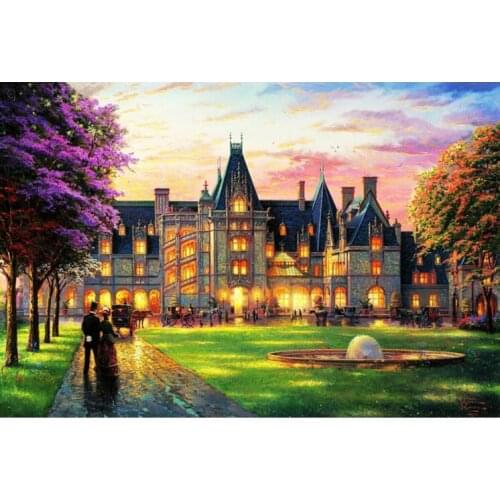 Castle Party The wooden puzzle 1000 pieces ersion paper jigsaw puzzle white card adult childrens educational toys