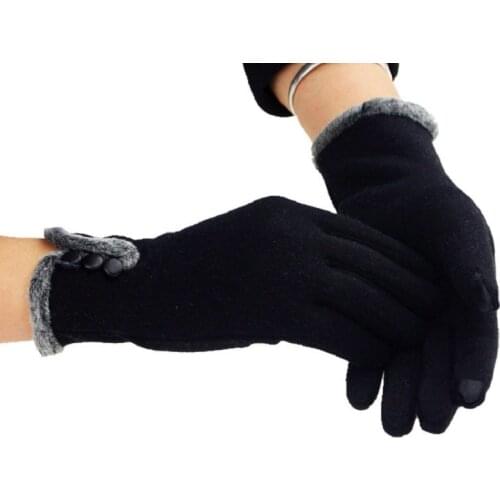 KUYOMENS Women Gloves Touch Screen Female Gloves Winter Warm Gloves Fitness Trendy Outdoor Wrist Mittens Fashion Heated Gloves