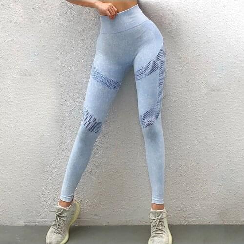Fitness Women Yoga Pants Leggings High Wasit Seamless Training Running Joggings Solid Cycling Sport Leggings Gym Clothings Girl