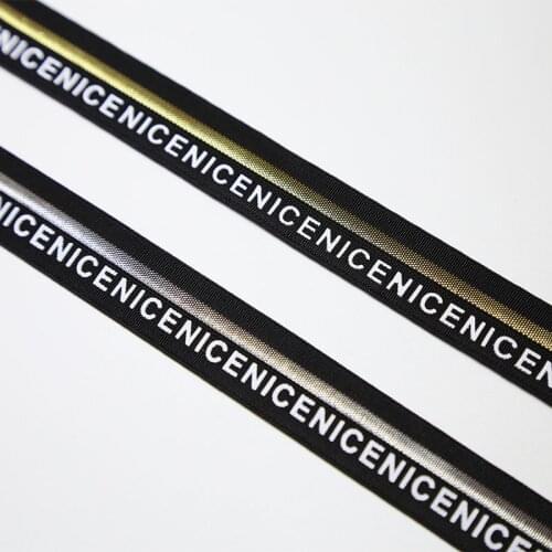 Gold and silver wire Elastic Bands 20MM Elastic Ribbon Clothing Bags Trousers Elastic Rubber DIY Sewing Accessories rubber ban