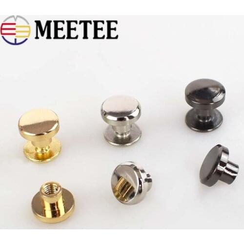 10/20pcs 8/10/15mm Metal Rivets Screw For Bags Hardware Handbag Decorative Studs Button Nail Rivet Metal Buckles Snap Hooks