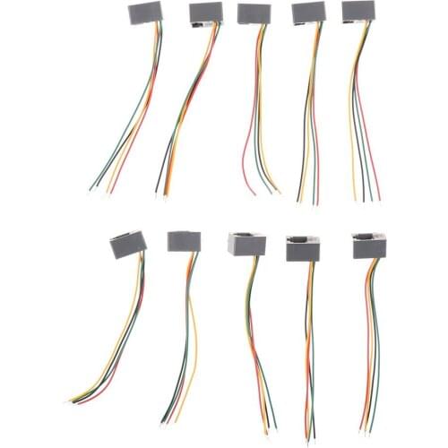 10 Pcs 616E 4P4C RJ11 Female Telephone Connector Adapter 4 Wires 8cm