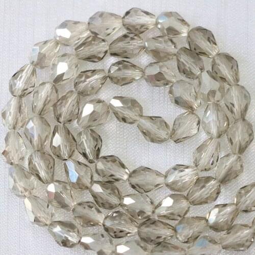 13 colors 60pcs high quality faceted crystal glass waterdrop 8x11mm trendy loose spacers beads charms jewelry findings B1175