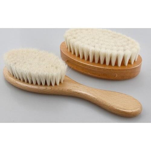 3Pcs /2 PCS Baby Care Pure Natural Wooden Brush Comb Set Newborn Hair Brush Infant Head Massager