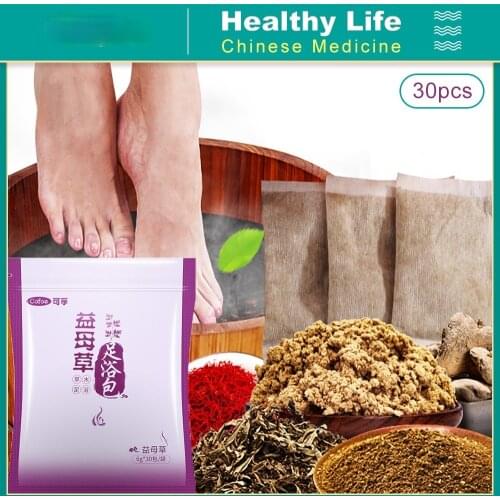 30 pcs Chinese Medicine Foot Bath bag Improve Sleep Beautify Skin Dispel Dampness Natural Herb Foot SPA Lymphatic Health