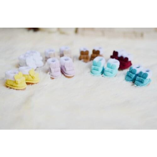 Free shipping Handmade Rabbit snow boots for obitsu11 ob11 cu-poche 1/12 bjd Doll Accessories toys gift girl play house