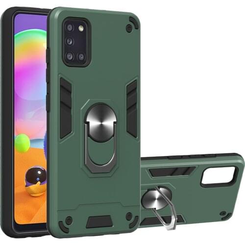 For Samsung Galaxy A31 Case Hard With Stand Ring magnet shockproof Armor protective back cover Case for samsung a31 phone shell