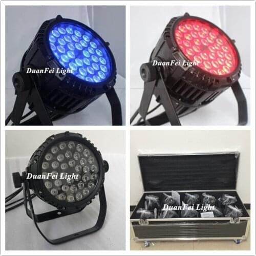 Flycase) 10pcs/lot 36x3w rgb led par light 3in1 wash lyre dmx par rgb dj color outdoor par led