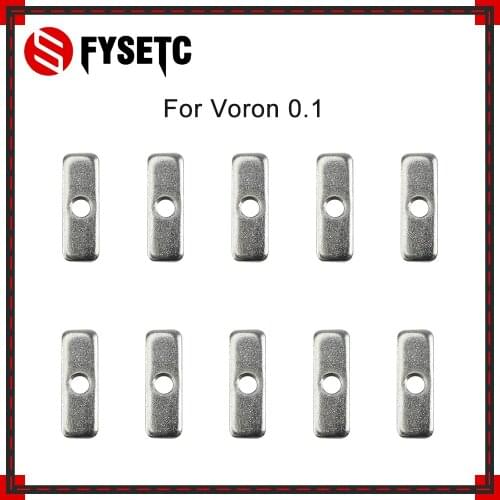 FYSETC 3d Printer DIY Project Fasteners Screws NutsVoron 0.1 3D Printer X Belt Nut Makerbeam XL Type M3 T-nut For Voron V0 V0.1