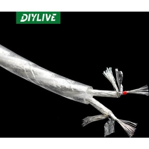 DIYLIVE Leadon/Liton 2-core silver-plated encrypted dual shielded 5-meter length audio signal cable 3.5RPM dual RCA 1/2