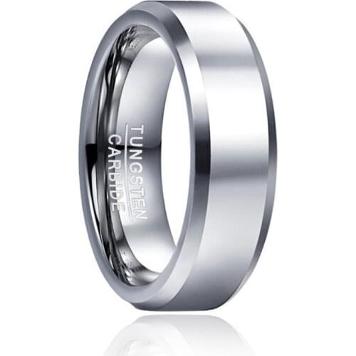 Tungsten Carbide Ring for Men Classic Rings Male Female Wedding Engagement Band Couple