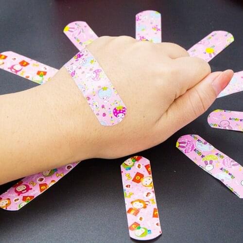 120Pcs/set Cartoon Band Aid Cute Mini Children Breathable Waterproof Bandaids Kawaii Medical Bandages Hemostatic Patch