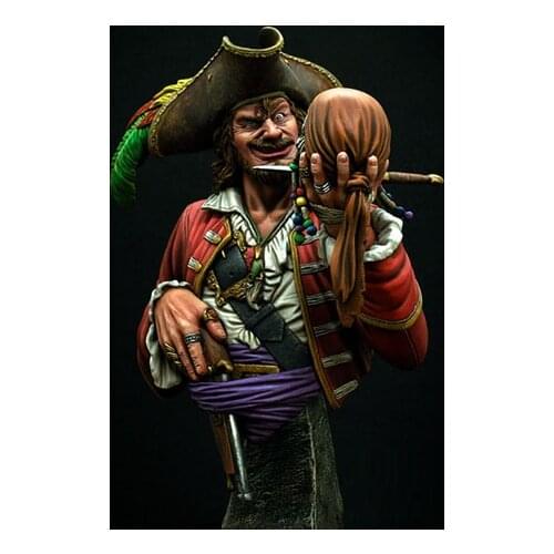 Model Scale 1/ 10 Resin Bust Pirate Figures Kits Unpainted and Unassembled Free Shipping XX114D