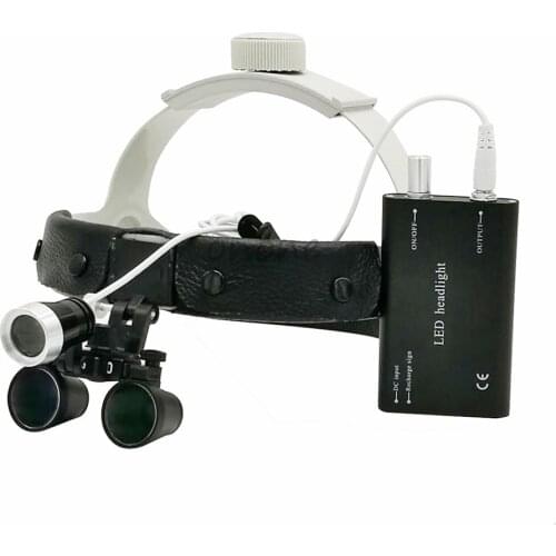 3.5X Medical Led Light Loupe Head Lamp Adjustable Doctors Surgery Magnifier