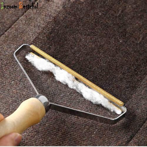 Mini Portable Lint Remover Pet Hair Remover Brush Manual Lint Roller Sofa Clothes Cleaning Lint Fuzz Fabric Shaver Brush Tool