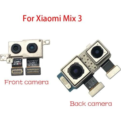 Back Rear Camera Module Flex Cable +Front Facing Camera Replacement For Xiaomi Mi Mix 3