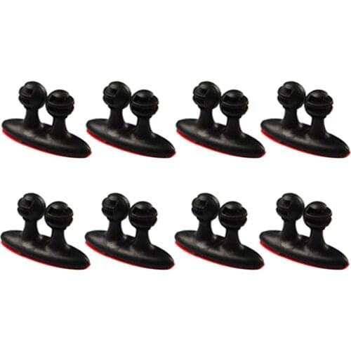 New 8PCS/SET Multi-Purposes Car Wire Cable Holder Easy To Install Multifunctional Car Charger Line Earphone Cable Clip Organizer