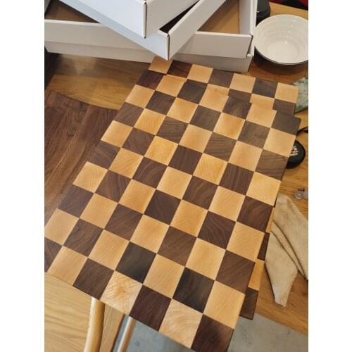 2021 new design black walnut chess chopping block