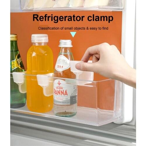 Storage Holders Refrigerator Classified Storage Transparent Divider Freely Adjustable Divider Plywood 4 Packs Storage Folder