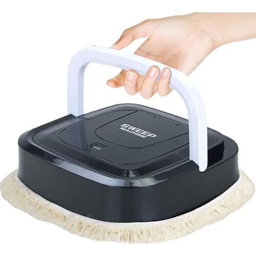 Black Floor Mopping Robot Durable Portable USB Smart Cleaning Machine Versatile Charging Floor Hair Cleaner