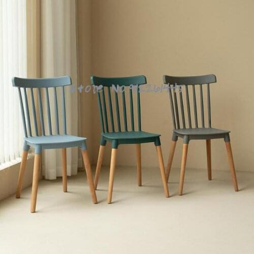 Windsor Chair Nordic Modern Minimalist Dining Chair Home Backrest Solid Wood Chair Office Chair Dining Chair