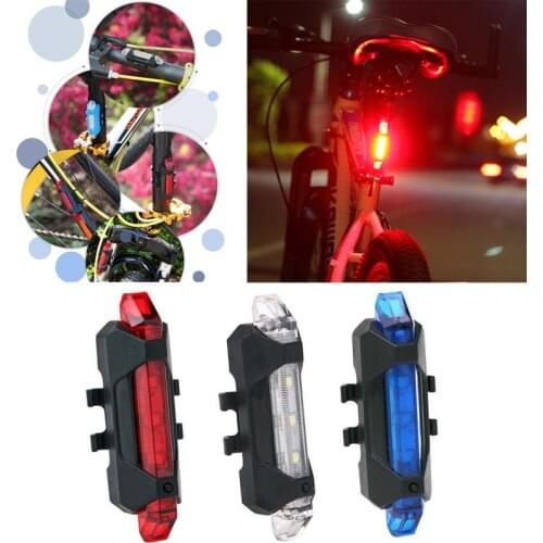 Bike Light Waterproof Rear Tail Light LED USB Rechargeable Mountain Bike Cycling Light Taillamp Safety Warning Light luz trasera