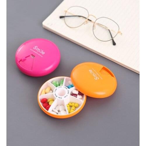 1 PC 4 Colors 7 Days Weekly Tablet Pill Organizer Pill Holder Storage Organizer Container Pill Box Splitters Small Pill Case