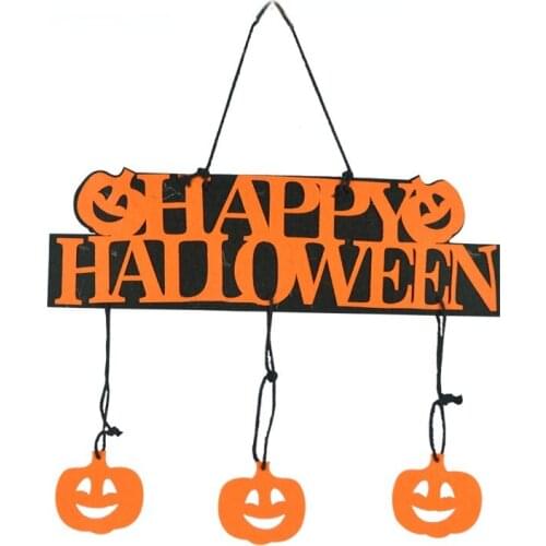 12pcs New Halloween Haunted House Scene Pumpkin Skull Tag Family Shopping Mall Holiday Atmosphere Decoration Supplies