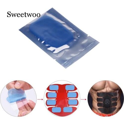 16 PCS Muscle Abdominal Exerciser Hydrogel Gel Stickers Toning Belt Machine Sticker Smart Stimulator Training Gear Fitness Tool