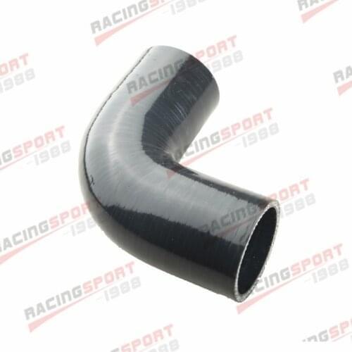 2.25" 57mm To 2" 51mm 3 Ply 90 Degree Silicone Turbo Coupler Hose Pipe Black/Blue/Red